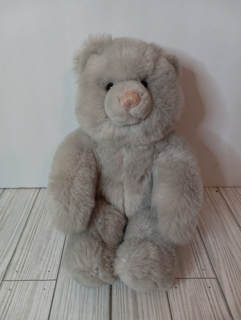 Vintage 1985 Gund Cozy Bear Gray Plush Stuffed Animal
